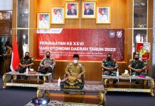 Budi Utomo, S.E., M.M., Bersama Jajaran Forkopimda Kabupaten Hadiri Peringatan ke XXVI Hari Otonomi Daerah 2022