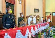 Bupati Lamtim M Dawam Rahardjo pimpin Rapat Paripurna Istimewa Peringatan HUT Ke -23 Kab Lamtim