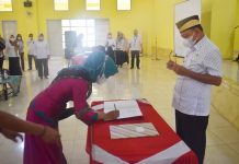 Bupati Lamtim M Dawam Rahardjo Pimpin Pertemuan Lintas Program /Lintas Sektor dan Lokus Stunting Kab Lamtim