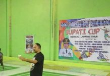 Open Turnamen Badminton Bupati Cup Sidorejo Lampung Timur 2022 di GOR Bangun Jaya Sidorejo