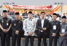Sidang Paripurna DPRD Lampung Utara dalam Agenda pemilihan dan penetapan Wakil Bupati sisa masa Jabatan 2019 – 2024.