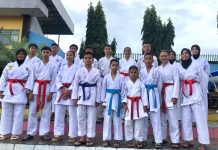 Toni Eka Candra Lepas Atlit Karate BKC Lampung