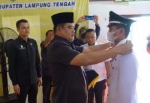 Bupati Lamteng Lantik Kakam PAW Pujodadi