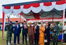 KONI Tanjung Morawa Turut Serta Pelaksanaan Upacara HUT RI Ke-77