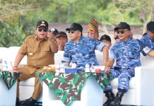 Arinal Djunaidi Dampingi KSAU Saksikan Latihan Matra Udara II Jalak Sakti Koopsud I