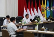 Gubernur Arinal Ikuti Pembahasan Revitalisasi TMII dan Evaluasi Anjungan Milik Pemprov Bersama Kemensetneg