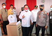 Pemilihan Kepala Kampung Secara E-Voting, Gubernur Arinal Junaidi Tinjau Secara Langsung Pelaksanan Pilkakam di Kabupaten Lampung Tengah