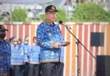 Sekdaprov Lampung Menjadi Pembina Upacara Peringatan Sumpah Pemuda ke-94