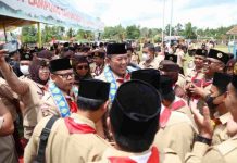 Pembina Upacara Hari Pramuka ke-61, Gubernur Arinal Ajak Kader Pramuka Mengabdi Tanpa Batas