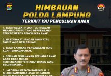 Terkait Isu Penculikan Anak Polda Lampung Himbau Masyarakat Agar Tidak Cepat Percaya dan Cek Kebenaran Informasi