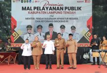Wagub Chusnunia Dampingi MenPAN & RB Resmikan Mall Pelayanan Publik Lampung Tengah