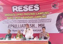 Anggota DPRD Lampung Apriliati Gelar Reses Serap Aspirasi Masyarakat