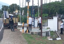 Tiang Reklame PT Dinamis Media Indonesia di Bongkar