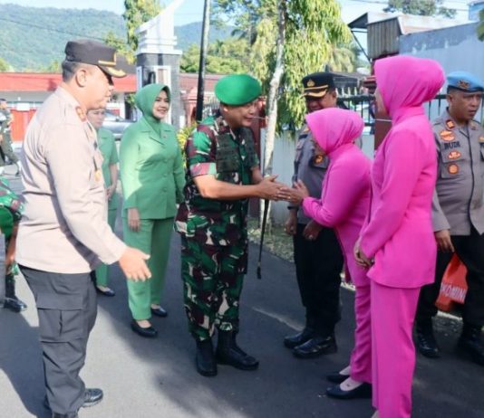 Kapolres Pasaman AKBP Yudho Huntoro,S.I.K, M.I.K., Terima Kunjungan Danrem 032/Wirabraja
