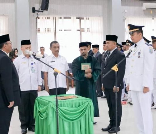 Bupati Pasaman Benny Utama, Lantik 62 Pejabat, Budhi Hermawan Bacakan Fakta Integritas