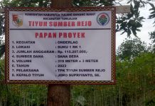 Pemerintah Tiyuh Semberejo Kecamata Tumijajar Merisasikan Anggaran Dana Desa DD Mengadakan Pembangenan Henderlak Di Tahun 2023