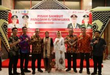 Sekdaprov Hadiri Serah Terima Jabatan Pangdam II Sriwijaya