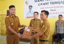 PJ. Bupati tubaba menghadiri serah terima jabatan camat tumijajar 20 Nopember 2023 Skalapost com tubaba
