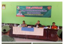 Jahri anggota linmas tiyuh marngakencana melaksanakan pelatihan peningkatan kapasitas