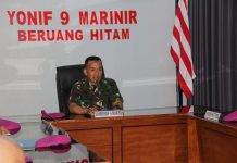 Komandan Brigif 4 Mar/BS Berikan Arahan kepada Seluruh Perwira Brigif 4 Mar/BS