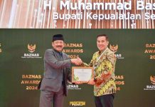 Bupati Dendi Dan Baznas Pesawaran Dianugerahi Baznas Award 2024
