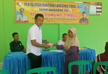 Pemerintahan Tiyuh Gunung Timbul Salurkan Bantuan BLT-DD Tahap Kedua Tahun 2024