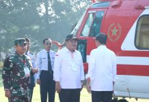 Musa Ahmad bersama Forkopimda Melepas Presiden RI Joko Widodo