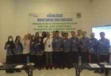 Pemkab Lampung Tengah Monitoring dan Evaluasi Program BPJS Ketenagakerjaan