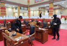 Brimob Lampung Kerahkan Unit Jibom Sterilisasi Lokasi Pelantikan Anggota DPRD Kota Bandarlampung
