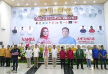 11 Parpol Koalisi Untuk Rakyat, Deklarasikan Nanda – Antonius Bupati & Wakil Bupati Pesawaran