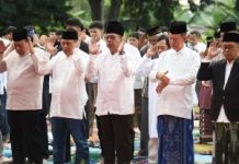 Ketua DPRD Lampung Shalat Idul Adha di Lapangan Saburai