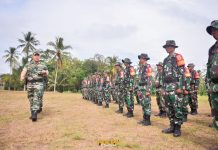 Resmikan Jalan Desa, Bupati Pesawaran Tasyakuran Bersama KODIM 0421/Lamsel