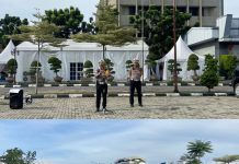Jempol Buat 36 Anggota Ditlantas Polda Lampung Sukses Lakukan Pengawalan PON XXI