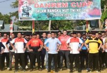 Giri Akbar Hadiri Pembukaan Turnamen Danrem Cup 043/Garuda Hitam Peringati HUT TNI ke-79