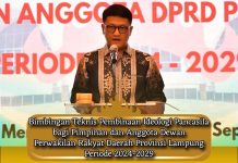 Ketua Sementara DPRD Provinsi Lampung Buka Bimtek Pembinaan Ideologi Pancasila