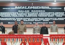 DPRD Provinsi Lampung Gelar Rapat Paripurna Pembentukan Tim Penyusun Tata Tertib dan Pengumuman Pimpinan Definitif 2024-2029