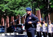 Polda Lampung Apel Kesiap siagaan pengamanan pelantikan presiden dan OMB