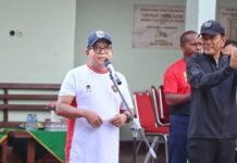 Pj. Gubernur Lampung Buka Turnamen Tenis Danrem Cup, Ajak Junjung Tinggi Sportivitas