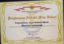 Lampung Dampingi Pokmaswas Jaya Bahari Abadi, Lampung Tinur Terima Penghargaan Adibakti Mina Bahari Terbaik Ketiga Nasional