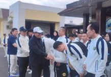 Pj. Gubernur Lampung sambut kepulangan para Atlit dan berikan Apresiasi kepada Kontingen Lampung pada PON XXI 2024 Aceh-Sumut