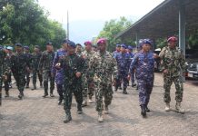 Kejutan Spesial dari Dansatbrimob dan Dirpolairud Polda Lampung dalam rangka HUT ke – 79 Korps Marinir