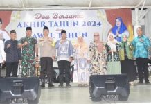 Wakil Ketua III DPRD Lampung dan Sekwan Hadiri Doa Bersama Akhir dan Awal Tahun di Mahan Agung