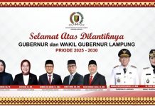 Pimpinan DPRD Provinsi Lampung Ucapkan Selamat atas Pelantikan Gubernur dan Wakil Gubernur Lampung Periode 2025-2030