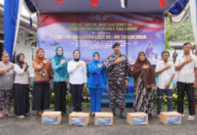 Gerakan Pangan Murah, Layanan Kesehatan dan Donor Darah Warnai Perayaan HUT PMI dan TNI AL