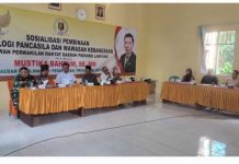 Mustika Bahrum Sosialisasikan Pancasila di Hadapan Warga Paguyuban Waylima Pesawaran