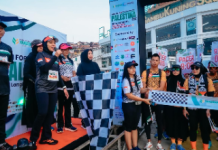 Purnama Wulan Sari Lepas Peserta Charity Run For Palestina, Lari Bersama untuk Kemanusiaan