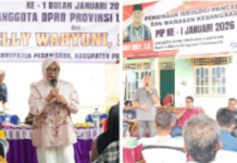 DPRD Provinsi Lampung Dapil III (Pringsewu, Pesawaran, Metro) Gelar Sosialisasi Pembinaan Ideologi Pancasila
