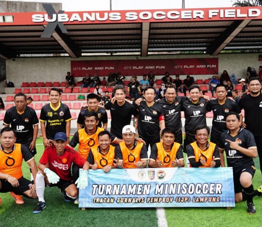 Lewat Mini Soccer, Pemprov Lampung dan Jurnalis Perkuat Sinergi Pembangunan Daerah