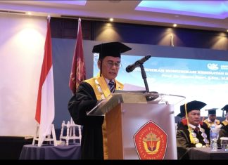 Pengukuhan Prof. Dr. Hasan Basri sebagai Guru Besar, Universitas Tulang Bawang Tegaskan Komitmen Kampus Berdampak