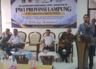 UKW PWI Lampung di Lampung Timur Usai, Ketua Tekankan Profesionalisme dan Etika Wartawan